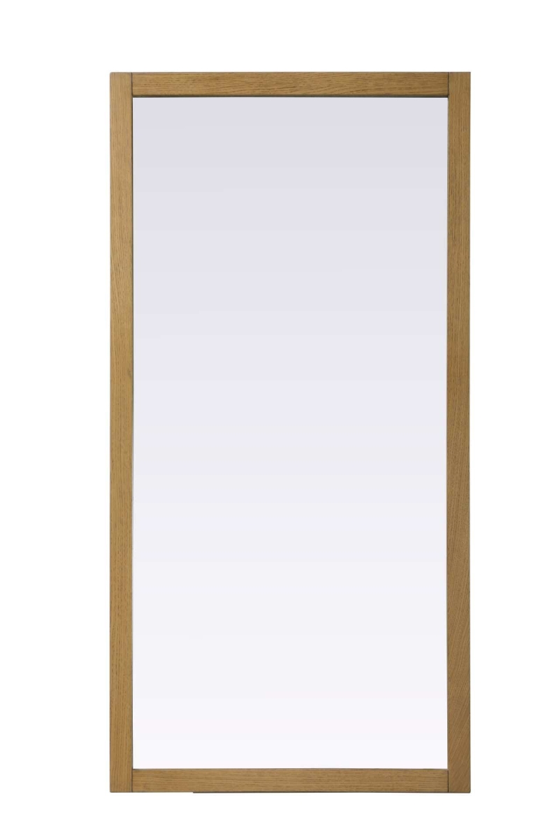 VM37236HT Noah Rectangle Wood Mirror, Honey Teak - 72 x 36 in.