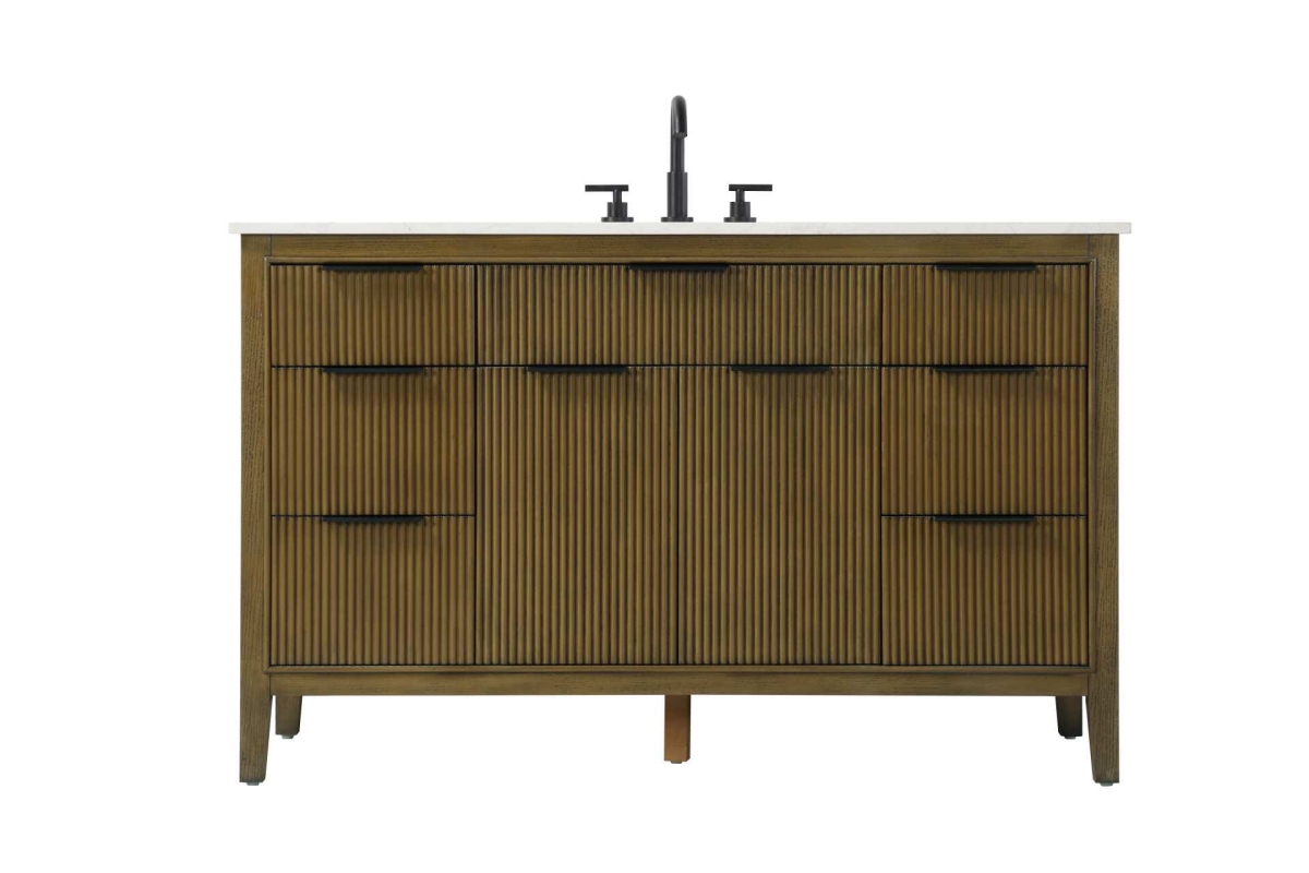 VF29854HO 54 in. Single Bathroom Vanity, Hazel Oak