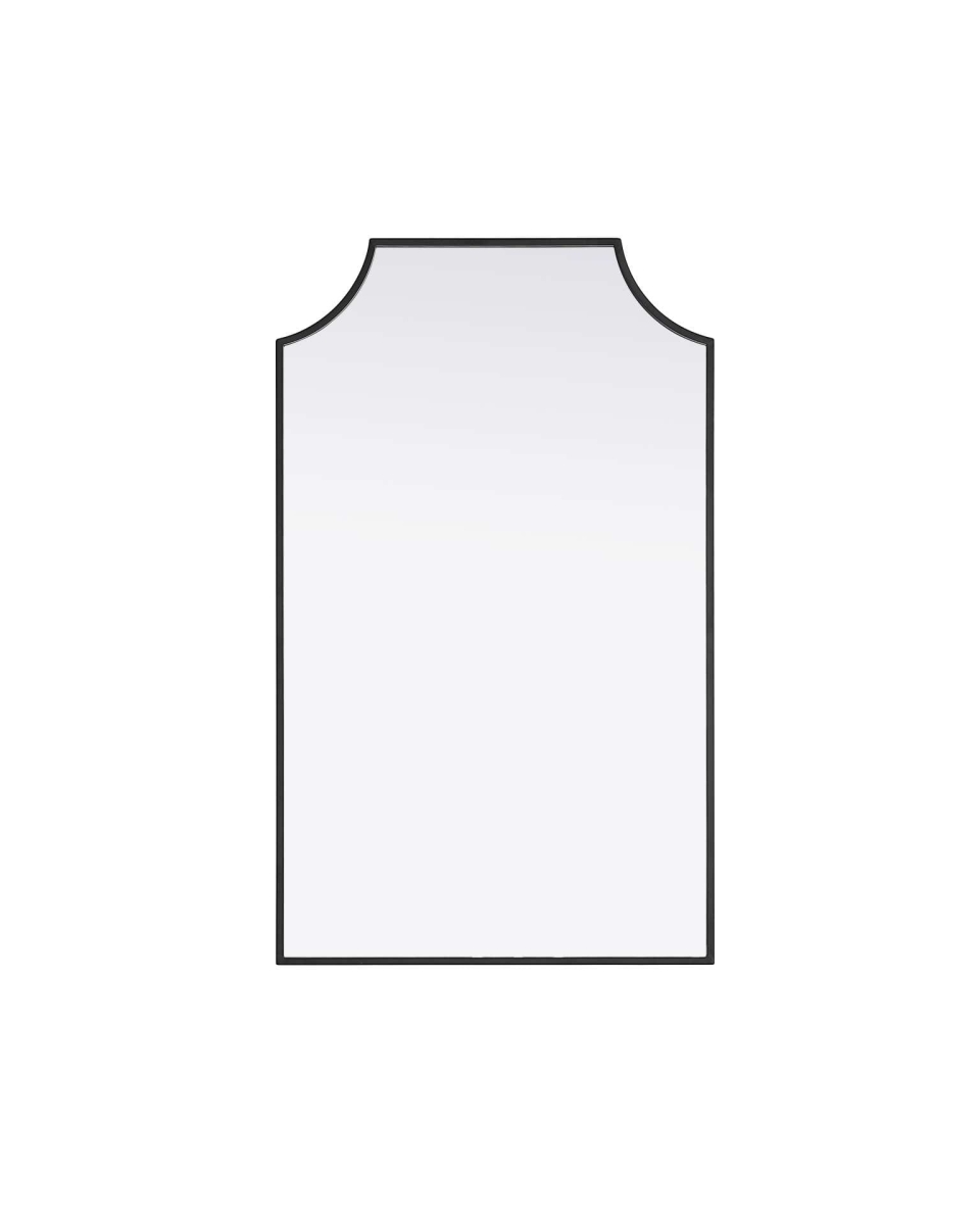 MR3B2236BLK 22 x 36 in. Notched Metal Mirror, Black