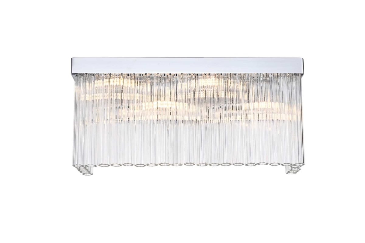 Elegant Lighting 1070W19C Harlow 19 in. Wall Sconce, Chrome