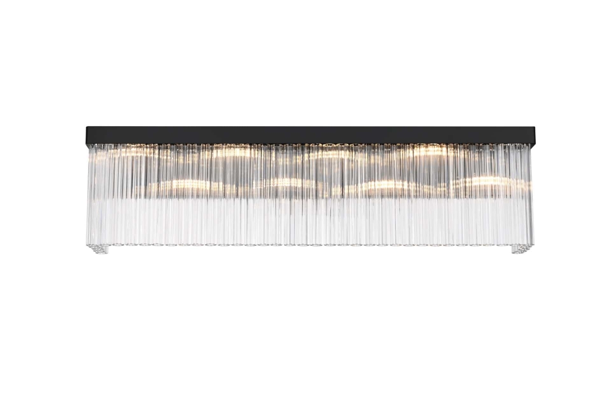 Elegant Lighting 1070W34BK Harlow 34 in. Wall Sconce, Black
