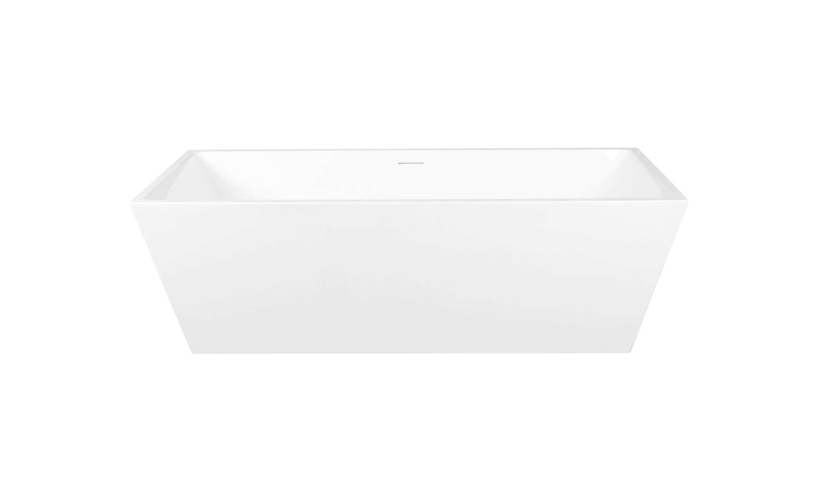 BT21372GW-MBK 72 in. Turner Soaking Rectangular Bathtub, Glossy White & Matte Black