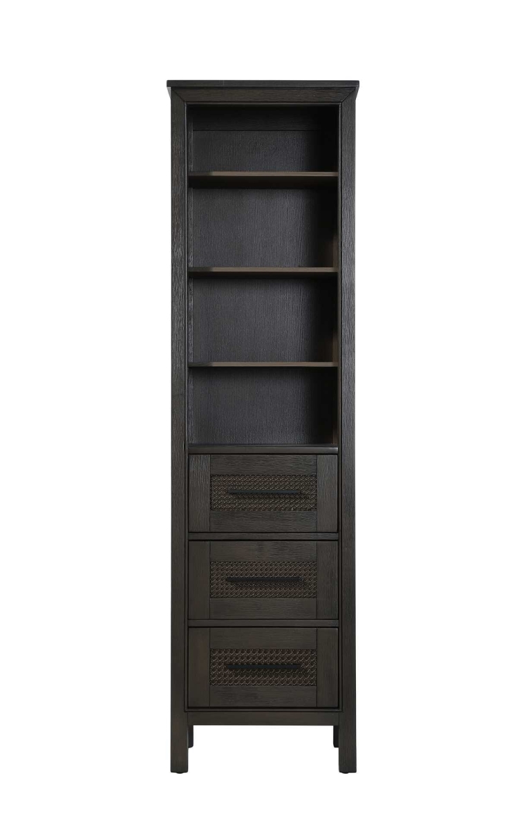 SC295B20CO 20 in. Alina Open Shelving Bath Storage Cabinet, Chocolate Oak