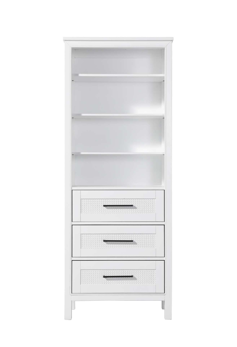SC295B28WH 28 in. Alina Open Shelving Bath Storage Cabinet, White