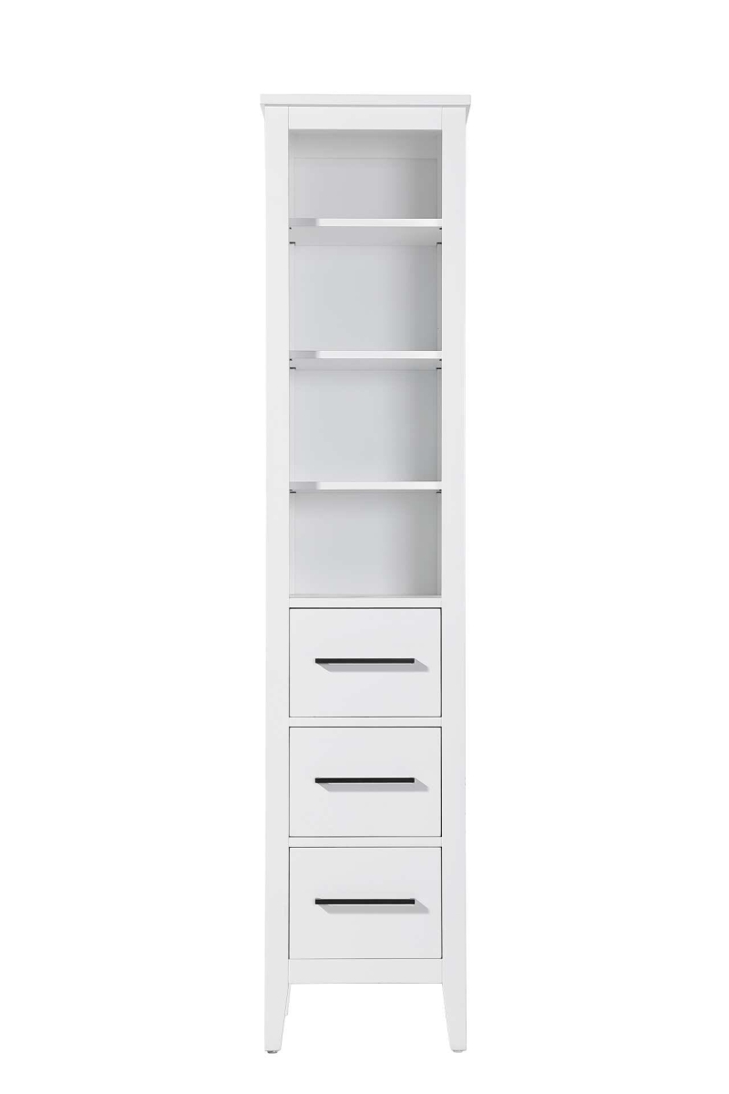 SC293B16WH 16 in. Millie Open Shelving Bath Storage Cabinet, White