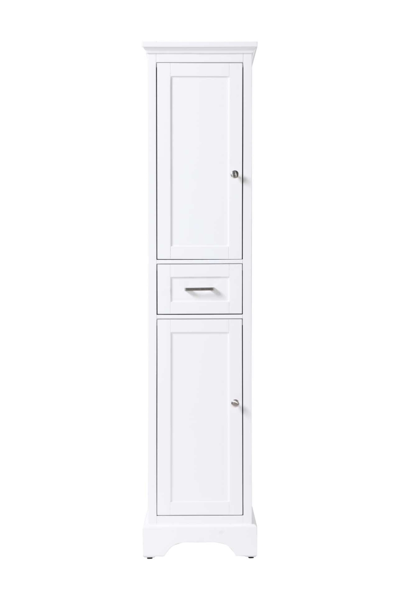 SC15016WH 16 in. MDF & Solid wood Bath Storage Cabinet, White
