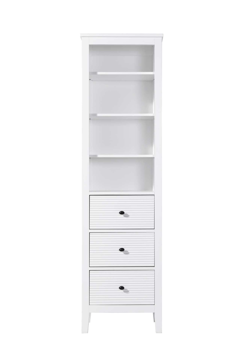 SC296B20WH 72 x 18 x 20 in. Open Shelving Bathroom Storage Cabinet, White