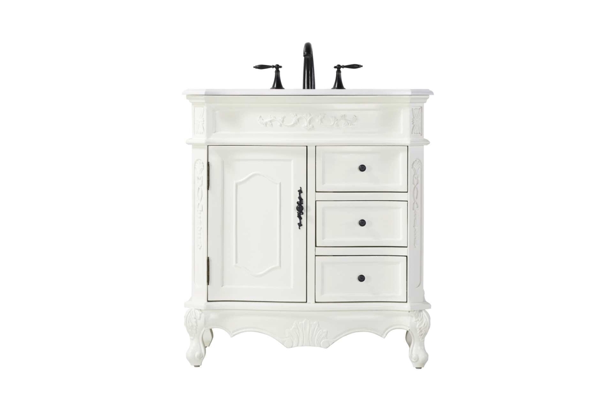 VF101DW32AW-VW 32 in. Single Bathroom Vanity in Antique White