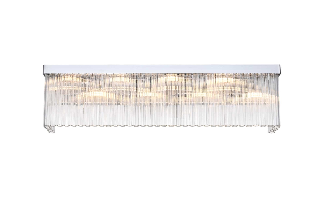 Elegant Lighting 1070W34C Harlow 34 in. Wall Sconce, Chrome