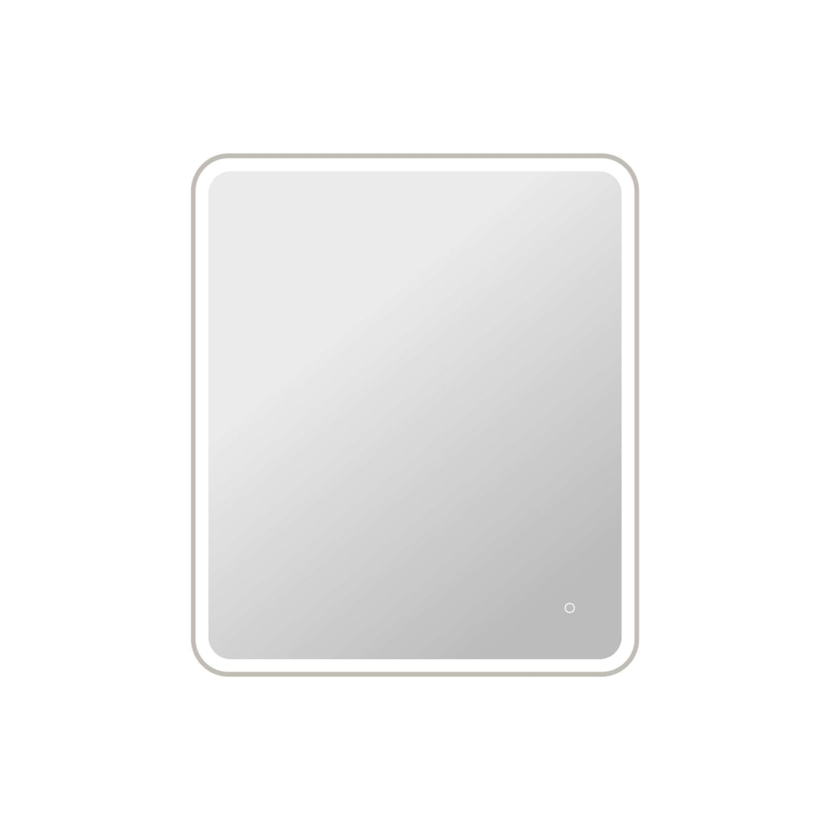 MRE6A3642SL 42 x 36 in. Rectangle LED Front & Backlit Wall Mirror, Silver