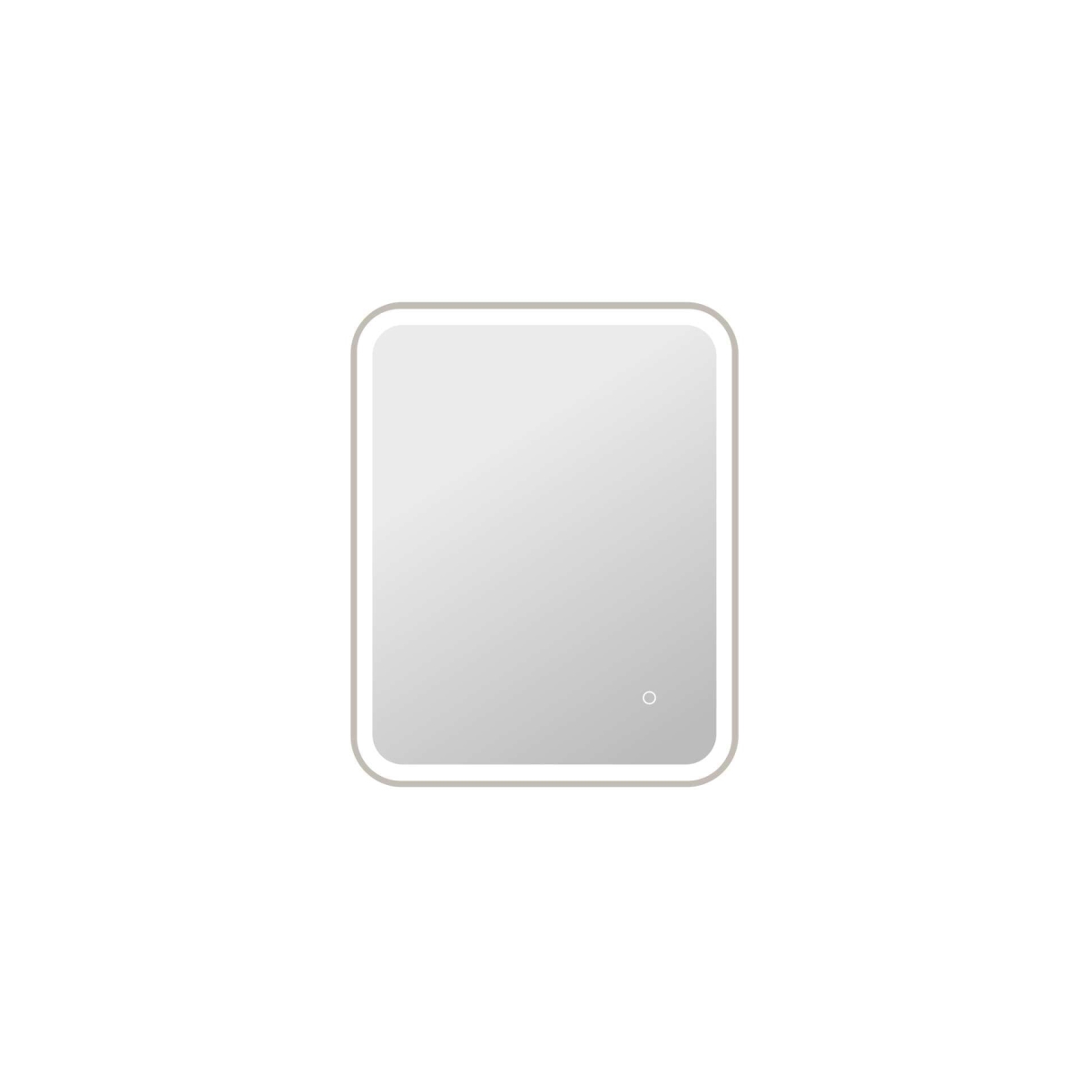 MRE6A2430SL 30 in. Rectangle LED Front & Backlit Wall Mirror - Silver