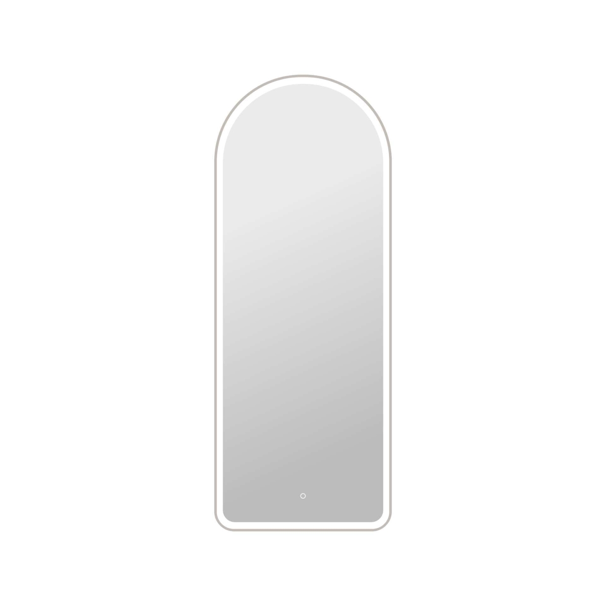 MRE6D2872SL 72 in. Arch LED Front & Backlit Wall Mirror, Silver
