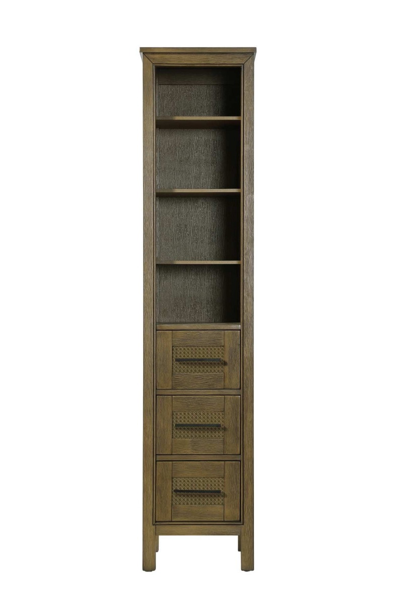 SC295B16HO 16 in. Alina Open Shelving Bath Storage Cabinet, Hazel Oak