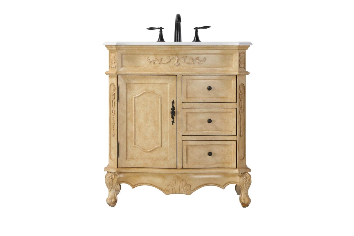 VF101DW32AB-VW 32 in. Single Bathroom Vanity in Antique Beige