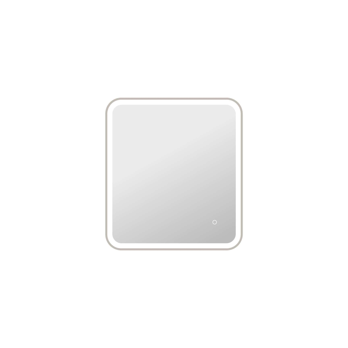 MRE6A2730SL 30 in. Rectangle LED Front & Backlit Wall Mirror, Silver
