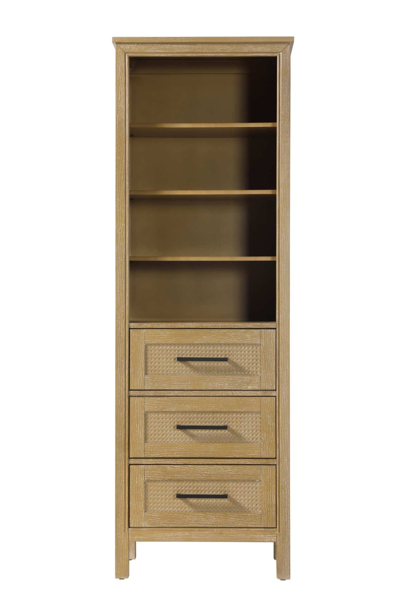 SC295B24LO 24 in. Open Shelving Bath Storage Cabinet in Linen Oak