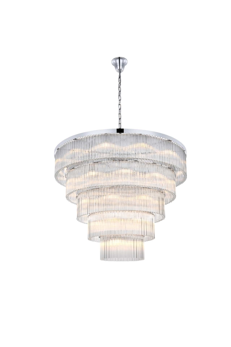Elegant Lighting 1070G48C Harlow 48 in. Chandelier, Chrome