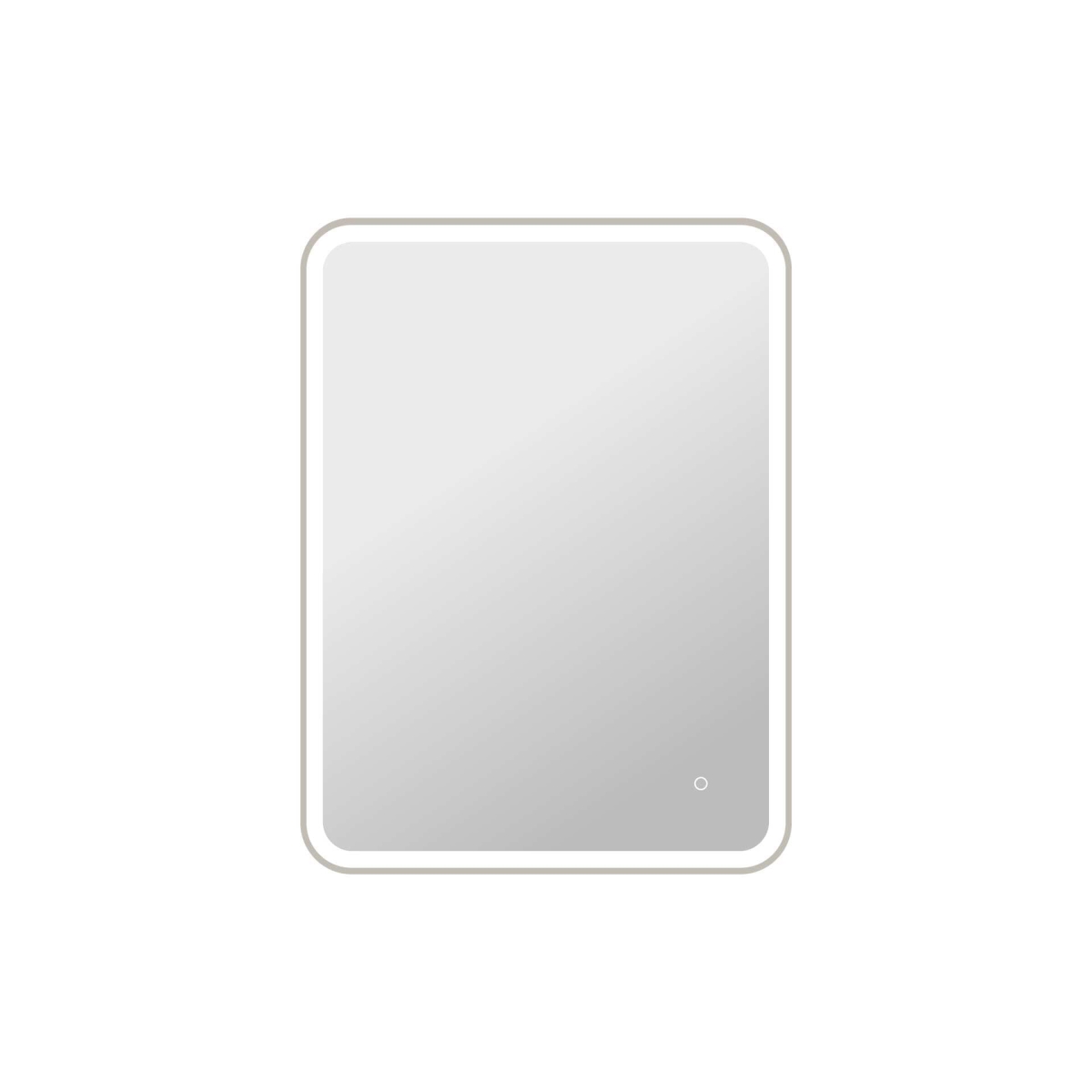 MRE6A3040SL 40 in. Rectangle LED Front & Backlit Wall Mirror, Silver