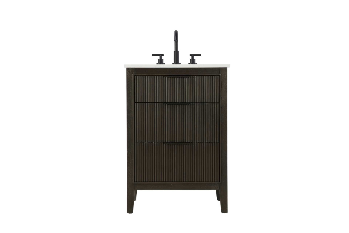 VF29824CO 24 in. Single Bathroom Vanity Cabinet, Chocolate Oak