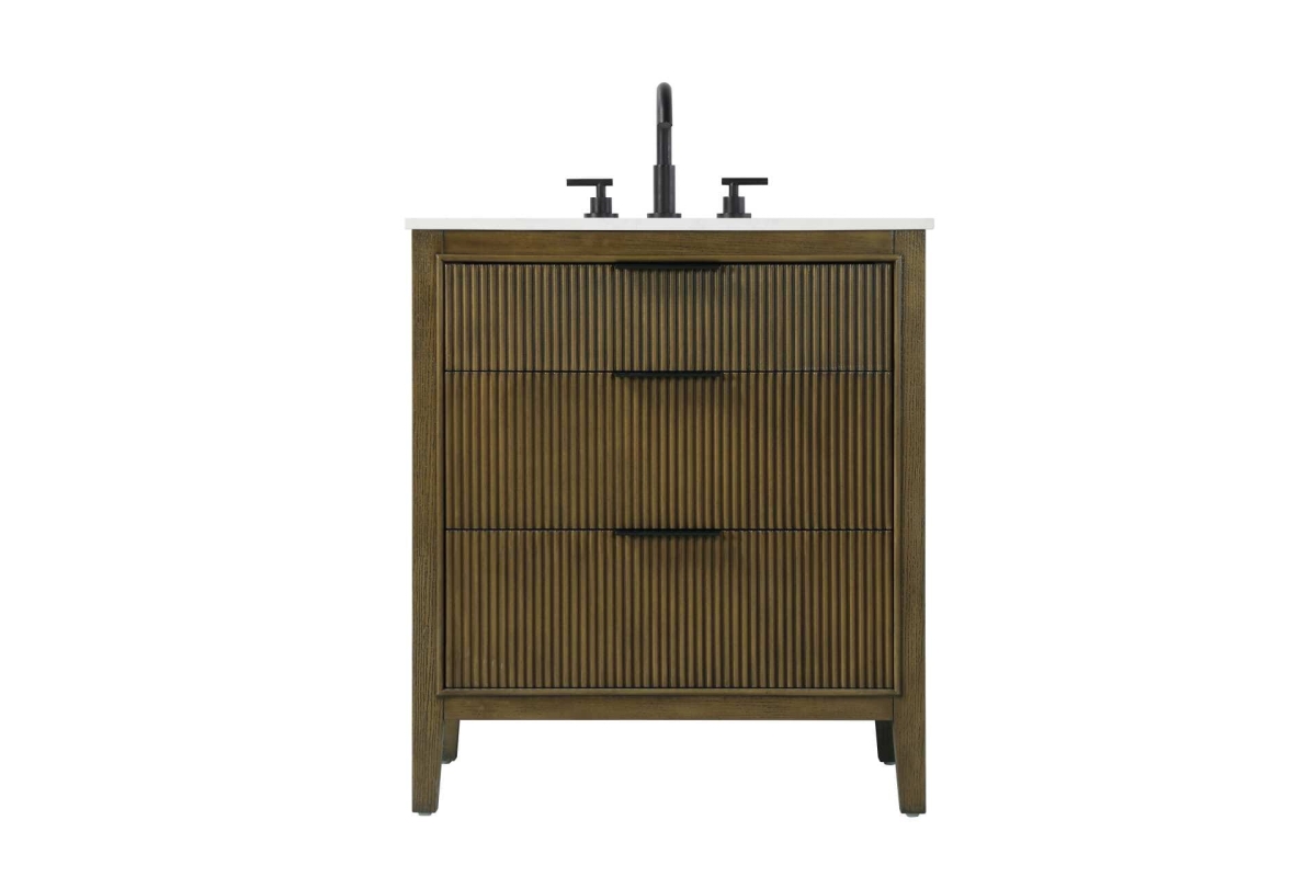 VF29830HO 30 in. Single Bathroom Vanity Cabinet, Hazel Oak