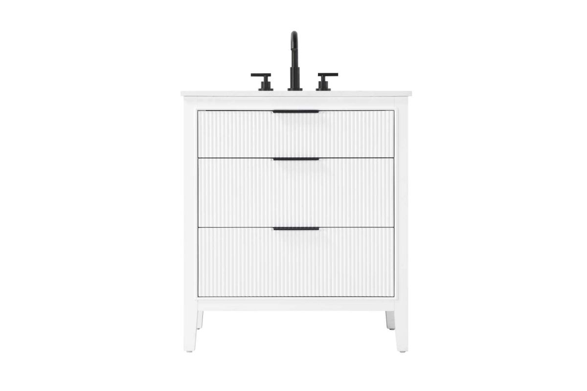 VF29830WH 30 in. Single Bathroom Vanity Cabinet, White