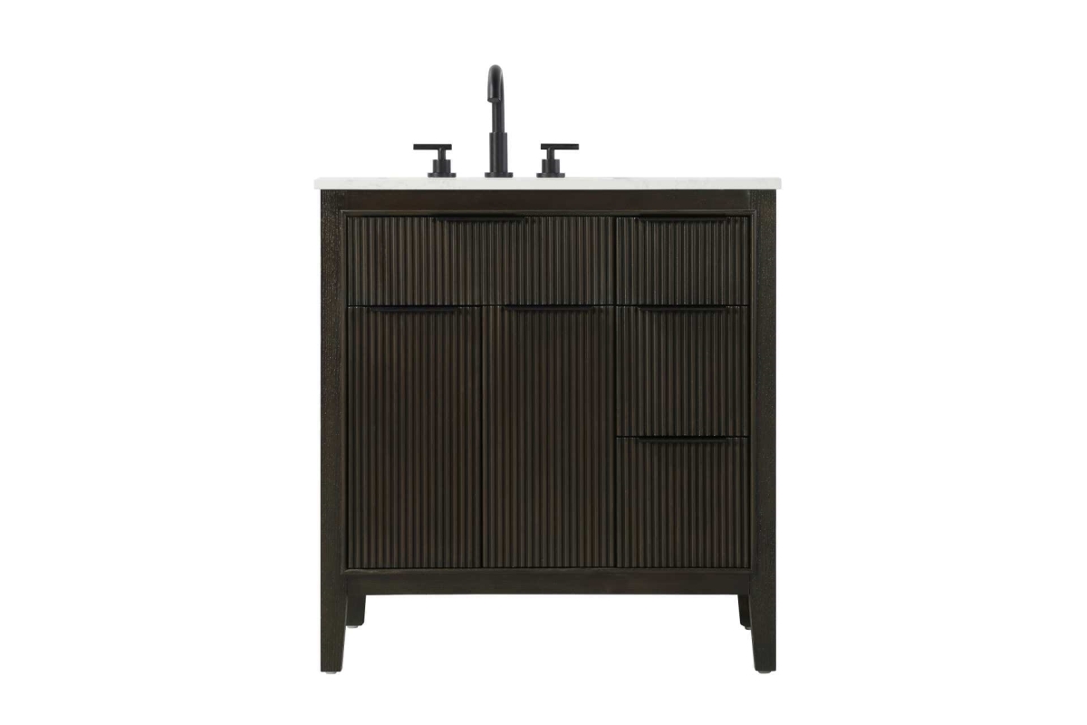 VF29832CO 32 in. Single Bathroom Vanity Cabinet, Chocolate Oak