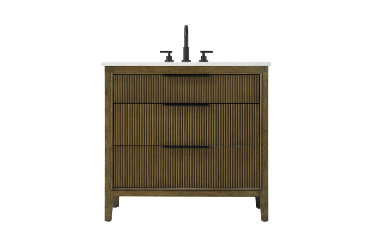 VF29836HO 36 in. Single Bathroom Vanity Cabinet, Hazel Oak