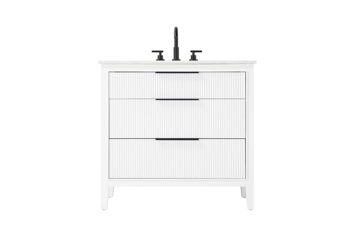 VF29836WH 36 in. Single Bathroom Vanity Cabinet, White