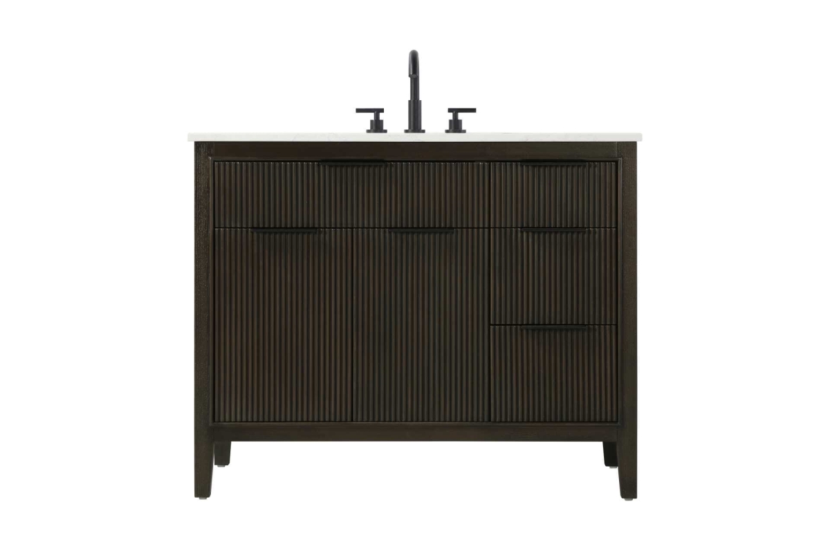 VF29842CO 42 in. Single Bathroom Vanity Cabinet, Chocolate Oak