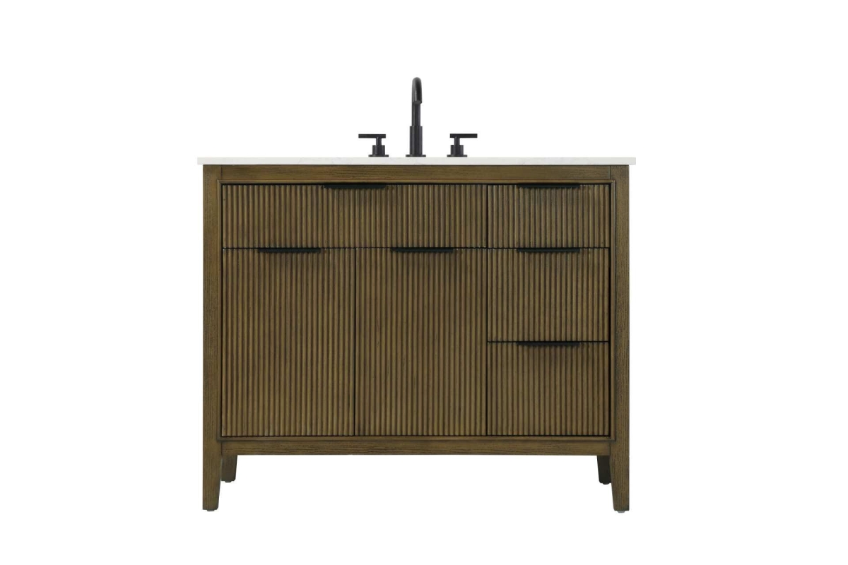VF29842HO 42 in. Single Bathroom Vanity Cabinet, Hazel Oak