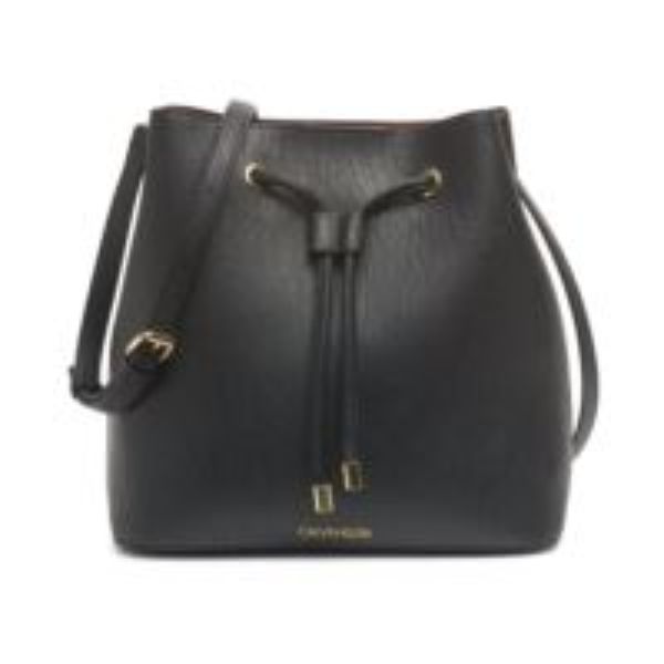 Picture of Calvin Klein Handbags H0AJZ9HT-BLK Gabrianna Novelty Bucket Bag&#44; Black