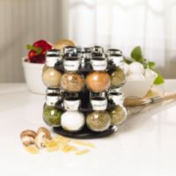 Picture of Kamenstein 5123721 16-Jar Revolving Spice Rack with Spice Refills for 5 Years