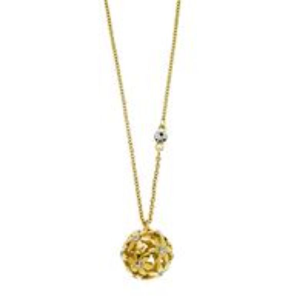 Picture of Guess GJ-288679 24 in. Flower Ball Pendant Necklace - One Size