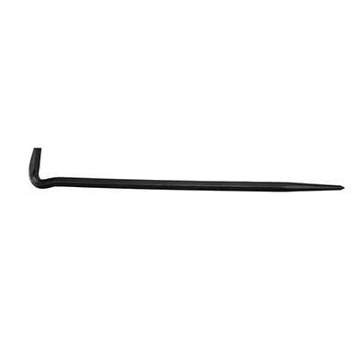 16 in. Rolling Head Pry Bar - Black - 16in.