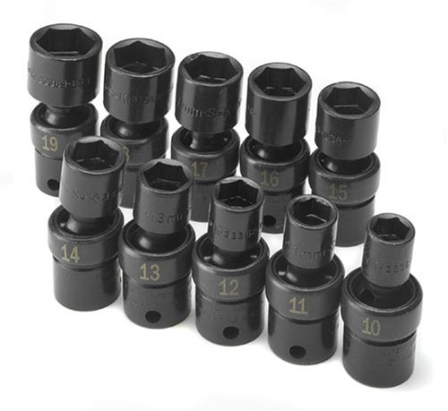 SK Hand Tool SK33351 10 Piece 6 Point Swivel Metric Socket