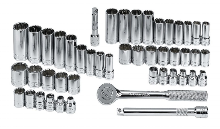 Picture of SK Hand Tool SK94547-12 47 Piece 0.37 in. Drive 12 Point Master Socket Street