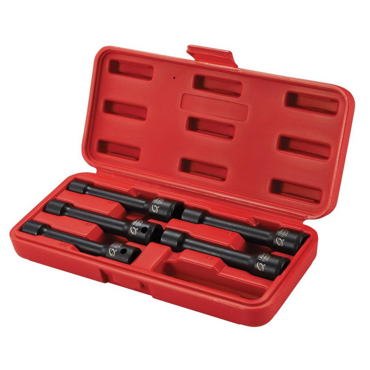 5 Piece. 0.5 in. Drive. 12 Point. Head Bolt Impact Socket Set