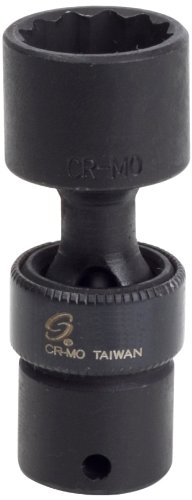 Sunex Tool SU813ZUMMG 0.25 in. Drive 13 mm 12-Point Magnetic Universal Impact Socket