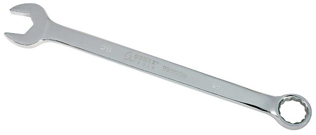 Sunex Tool SU991925M 25 mm Fully Polished V-Groove Combination Wrench
