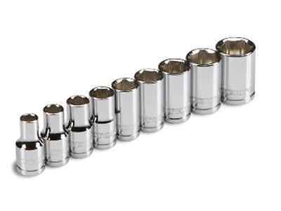 VMDDM400 Dual Drive Metric Shallow Chrome Sockets Set - 9 Piece