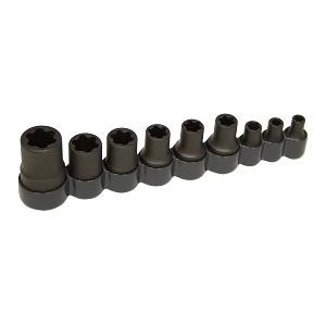 LS83100 0.5 in. Drive E6 - E18 External Torx Plus Socket Set