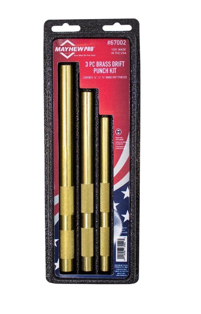 Picture of Mayhew Steel Products MH67002 Brass Drift Punch Set - 3 Piece