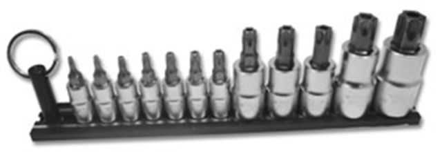Standard Tamper Torx Socket Set - 12 Piece