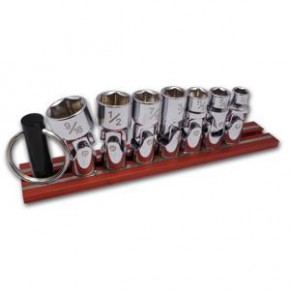 VMVU400 0.25 in. Flex SAE Socket Set - 7 Piece