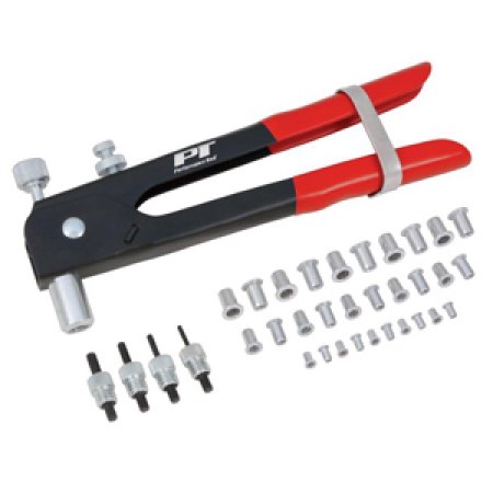 Performance Tool W2006 45-Pc Compact SAE Threaded Hand Rivet Nut/Thread Set Kit