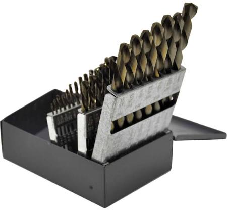 KnKut 29pc Left Hand Jobber Drill Bit Set 1/16"-1/2" by 64ths (29KK6)
