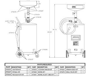 Oil Drain Bowl Kit for 3601