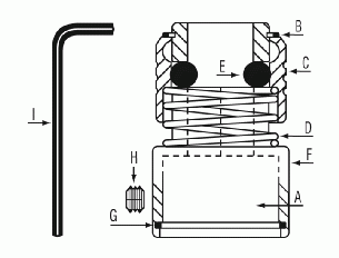 GYCH1000-10 Set Screw CH1000 & CH8000 Chisel Repair Part