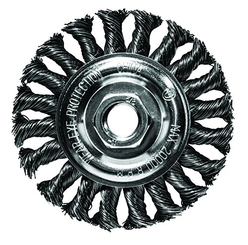 Century Drill & Tool CY76048 4 x 10 x 1.25 in. Knotted Wire Wheel Brush Pack of 2