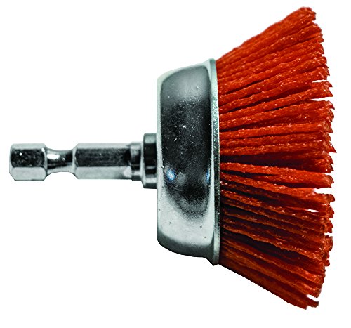 Century Drill Nylon Cup Brush, 3 Inch 80 Grit (77231)